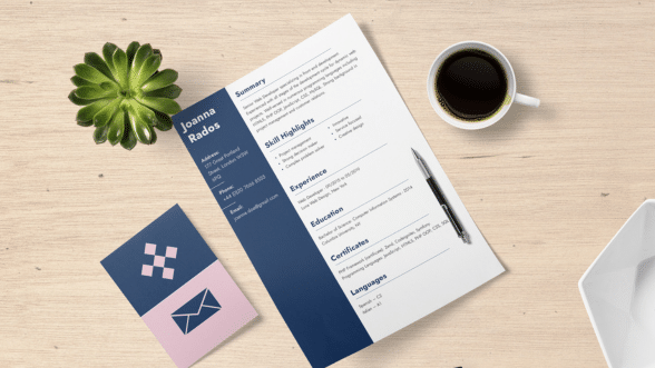 make a resume by your own