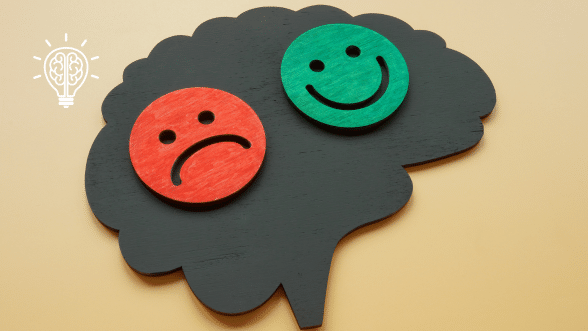 Brain representing emotional triggers