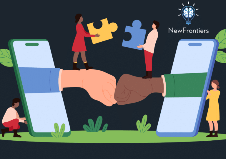 two fists pumping each other depicting the power of collaboration with New Frontiers Executive Function Coaching