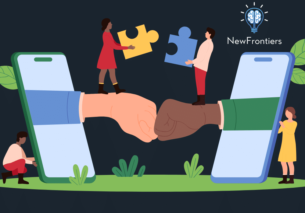 two fists pumping each other depicting the power of collaboration with New Frontiers Executive Function Coaching
